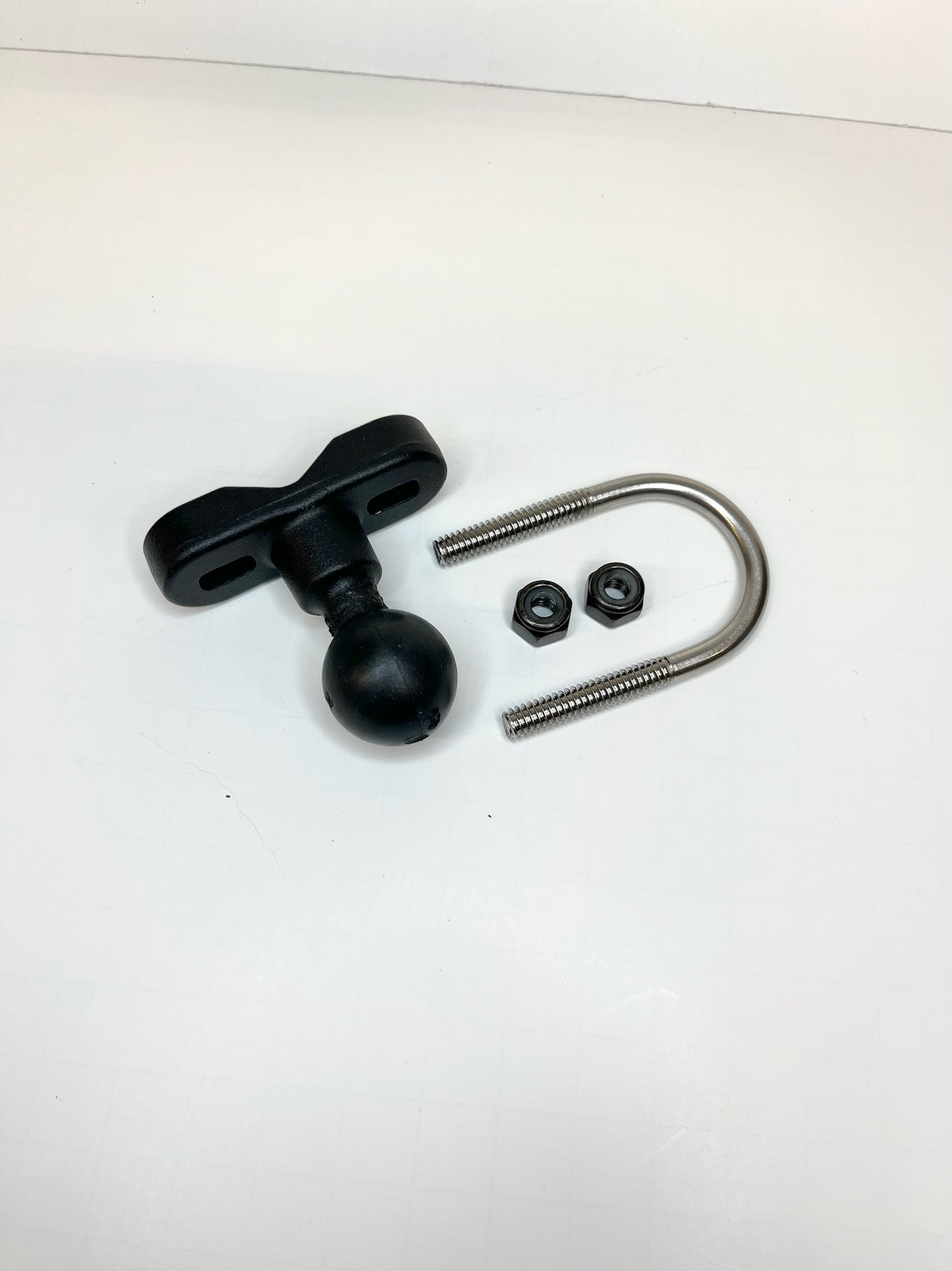 Base en U de acero inoxidable grande con bola de 1 pulgada para montaje RAM