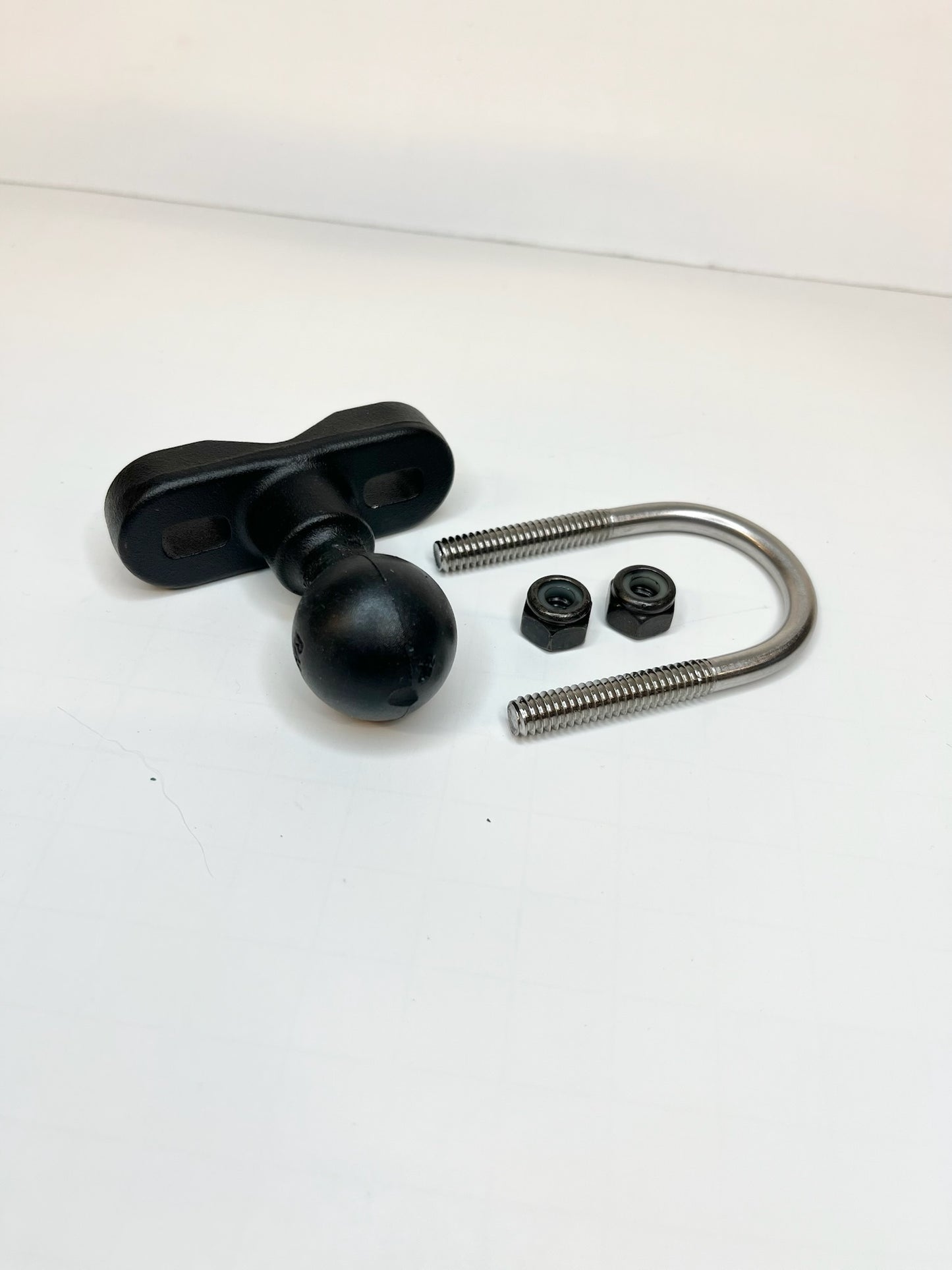Base en U de acero inoxidable grande con bola de 1 pulgada para montaje RAM